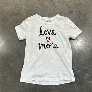 White Love More Womans T-Shirt